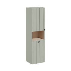 Vitra Root Groove 69099 Boy Dolabı, 40 Cm, Kısa, Çamaşır Sepetli, Mat Retro Yeşil, Sol